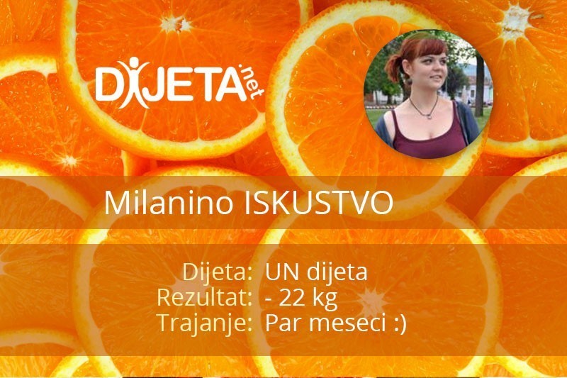 Milana na UN dijeti: -22 kg za par meseci!