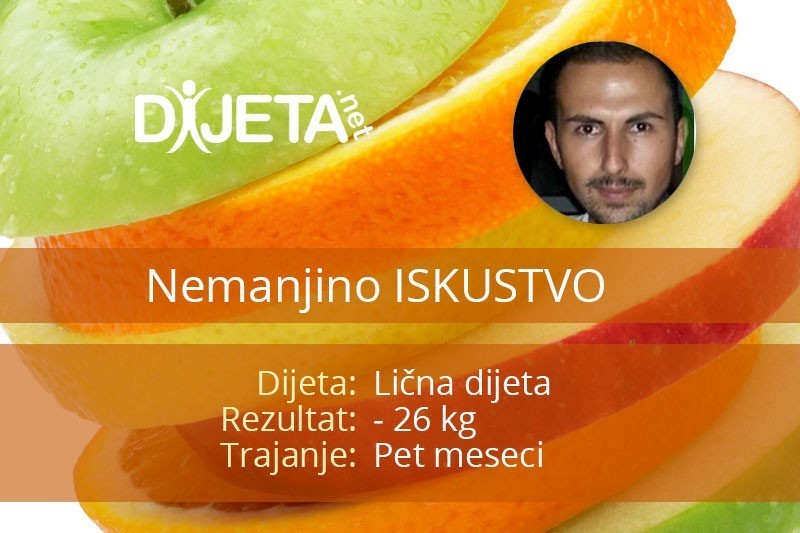 Nemanjino iskustvo: Kako sam izgubio 26 kg