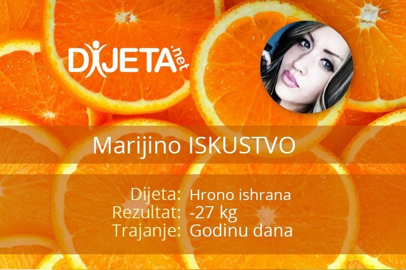 Iskustvo sa hrono ishranom – Marijinih -27 kg