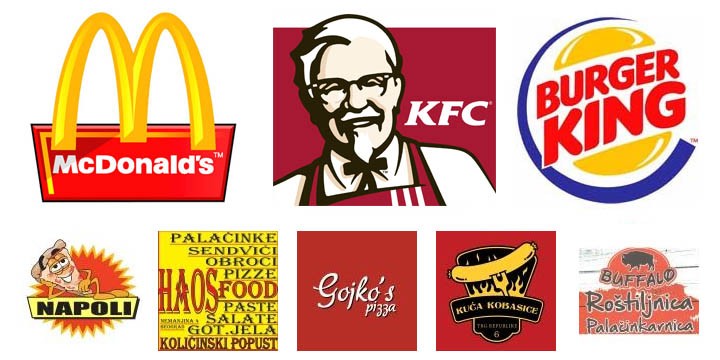 vizelni logotipi restorana i brze hrane