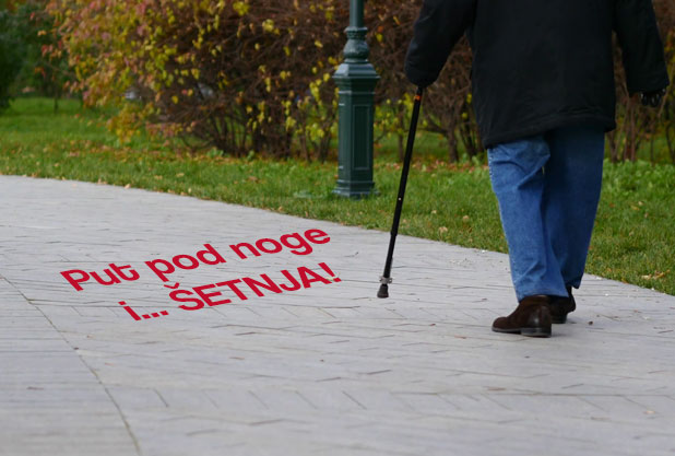 fizicke aktivnosti za starije setnja u parku