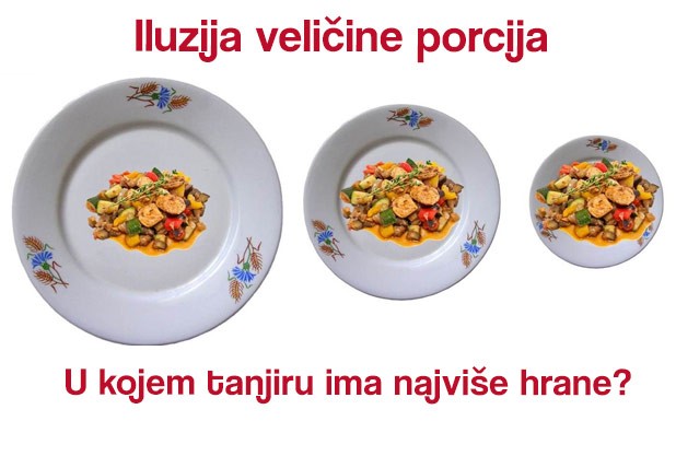 smanjenje porcija, velicina porcija